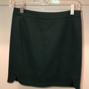 J. Crew dark green skirt